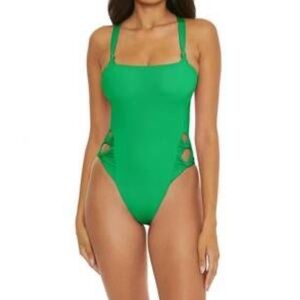 Becca Green Twist One Piece Small